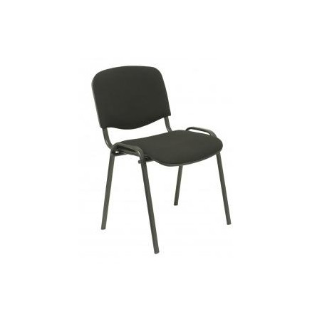 PACK426ARAN840 PIQUERAS Y CRESPO SILLA FIJA APILABLE MOD. ALCARAZ TAPIZADA ARAN NEGRO PACK DE 4UD