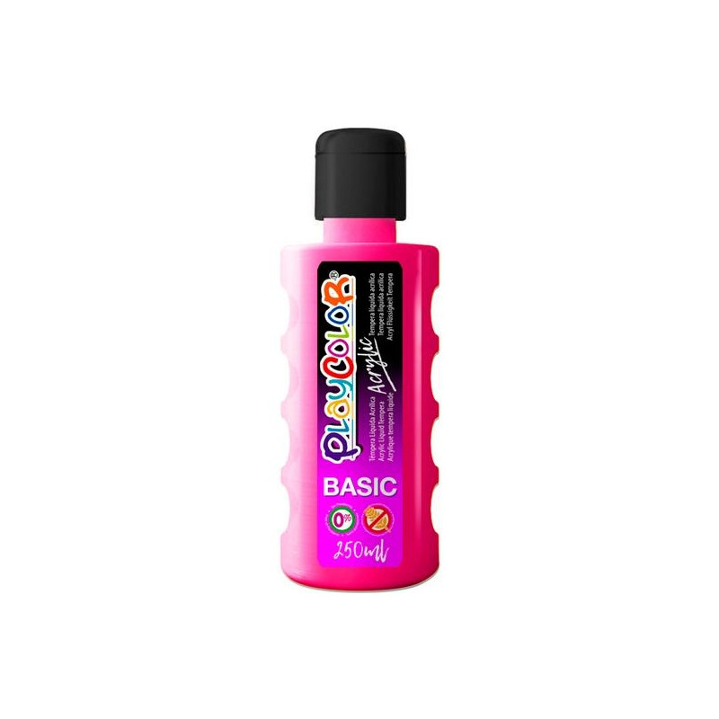 18591 PLAYCOLOR PINTURA ACRYLIC BASIC BOTELLA 250ML MAGENTA