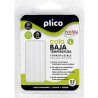 1651 PLICO BARRAS DE COLA PARA PISTOLA TERMOFUSIBLE BAJA TEMPERATURA TRANSPARENTES  Ø8MM X 95MM -22U-