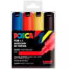 182634676 POSCA MARCADOR  PC-8K/4C NO PERMANENTE PUNTA BISELADA 8.0MM COLORES SURTIDOS BASIC -ESTUCHE 4U-