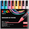 182634810 POSCA ESTUCHE BASIC MARCADOR  PC-5M/8C SURTIDO PASTEL -8U-