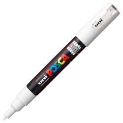 284992000 POSCA MARCADOR  PC-1M NO PERMANENTE PUNTA FINA 0.7-1MM BLANCO