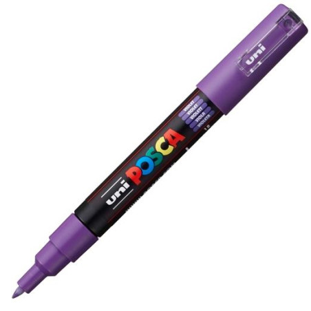 285056000 POSCA MARCADOR  PC-1M NO PERMANENTE PUNTA FINA 0.7-1MM VIOLETA