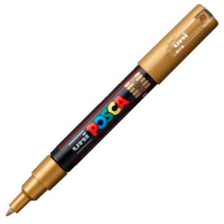 285106000 POSCA MARCADOR  PC-1M NO PERMANENTE PUNTA FINA 0.7-1MM ORO