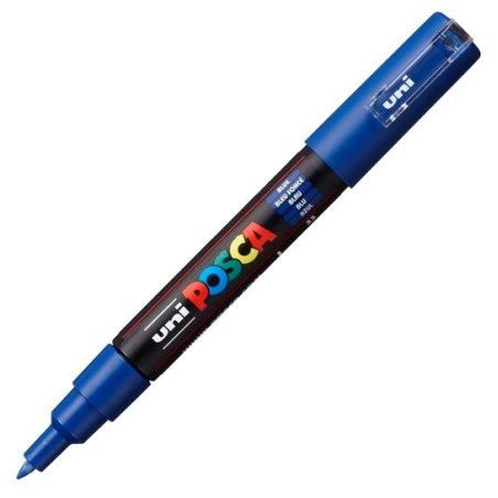 285122000 POSCA MARCADOR  PC-1M NO PERMANENTE PUNTA FINA 0.7-1MM AZUL