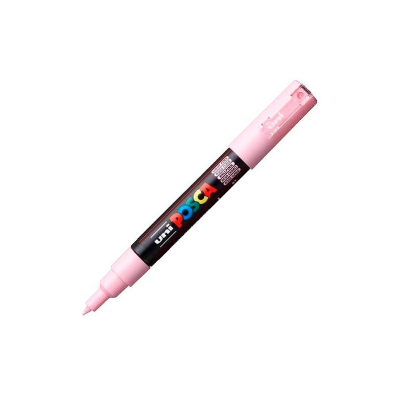 285221000 POSCA MARCADOR  PC-1M NO PERMANENTE PUNTA FINA 0.7-1MM ROSA CLARO