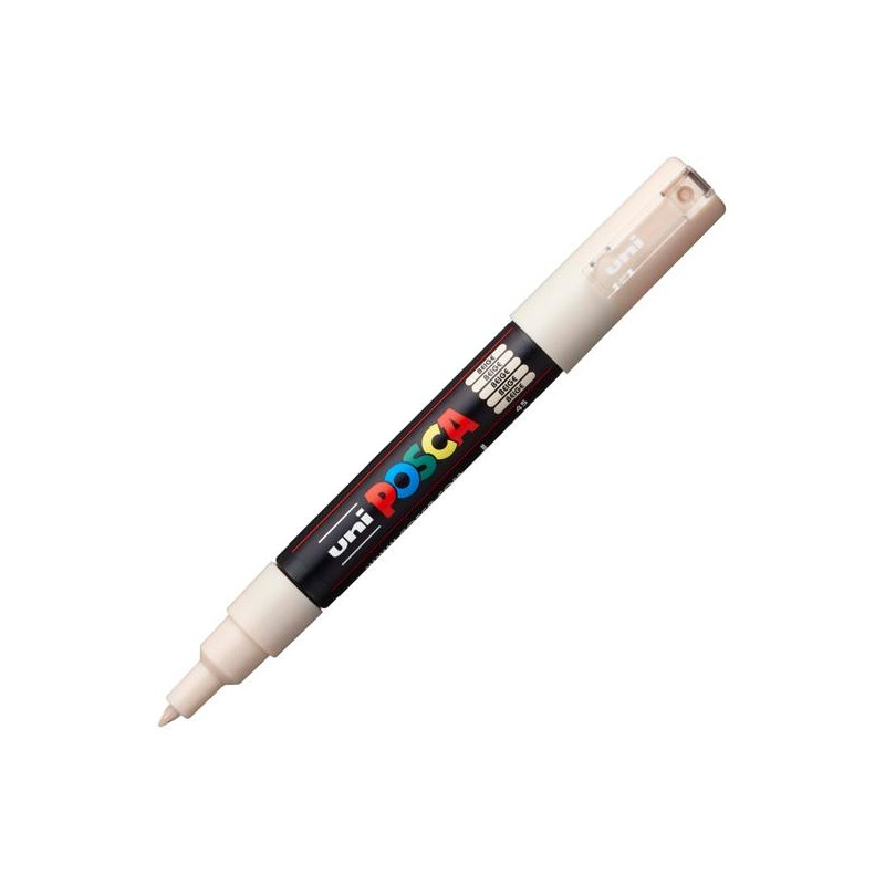 285247000 POSCA MARCADOR  PC-1M NO PERMANENTE PUNTA FINA 0.7-1MM BEIGE