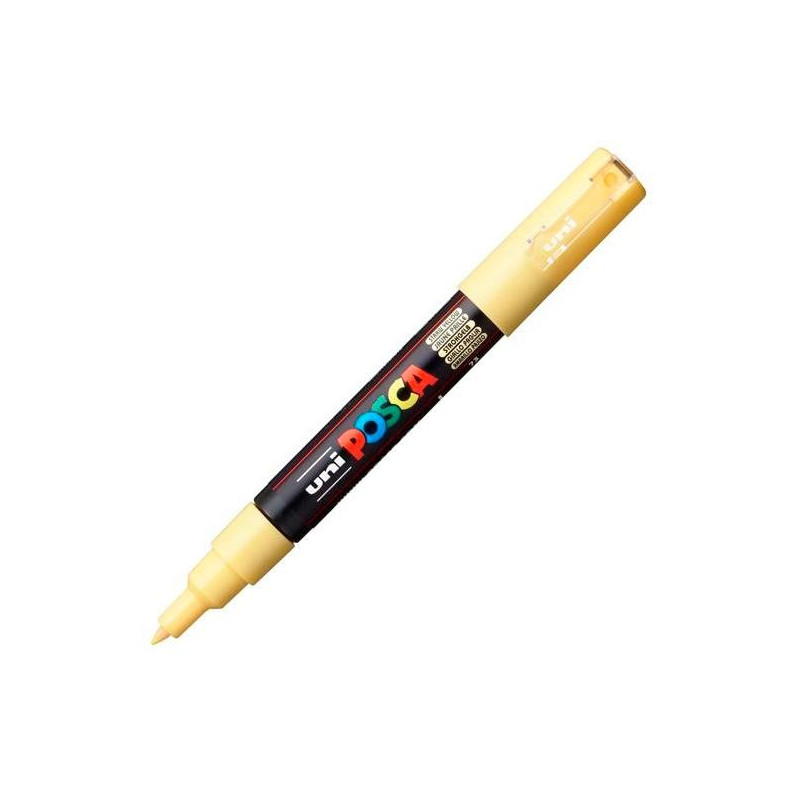 285254000 POSCA MARCADOR  PC-1M NO PERMANENTE PUNTA FINA 0.7-1MM AMARILLO PAJIZO