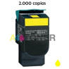 Toner Lexmark amarillo C540 / C543 / C544 / X543 / X544 / X546 / X548 compatible a Lexmark C544H2YG