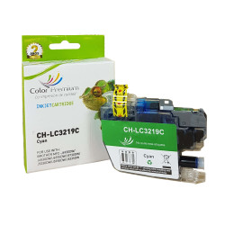LC3219XL / LC-3219 / LC3217 / LC-3217 cyan compatible con el cartucho de tinta original Brother LC 3219 XL