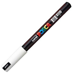 289702000 POSCA MARCADOR  PC-1MR NO PERMANENTE PUNTA EXTRAFINA 0.7MM BLANCO