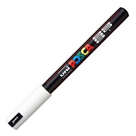 289702000 POSCA MARCADOR  PC-1MR NO PERMANENTE PUNTA EXTRAFINA 0.7MM BLANCO