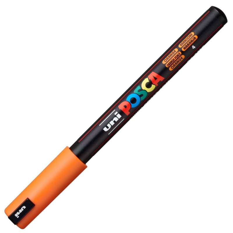 289769000 POSCA MARCADOR  PC-1MR NO PERMANENTE PUNTA EXTRAFINA 0.7MM NARANJA