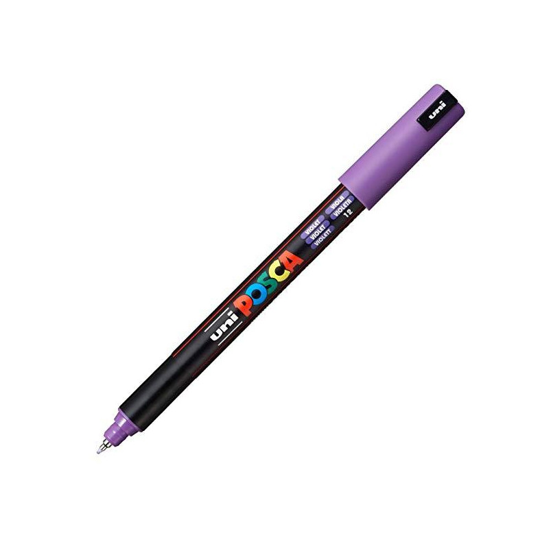 289793000 POSCA MARCADOR  PC-1MR NO PERMANENTE PUNTA EXTRAFINA 0.7MM VIOLETA