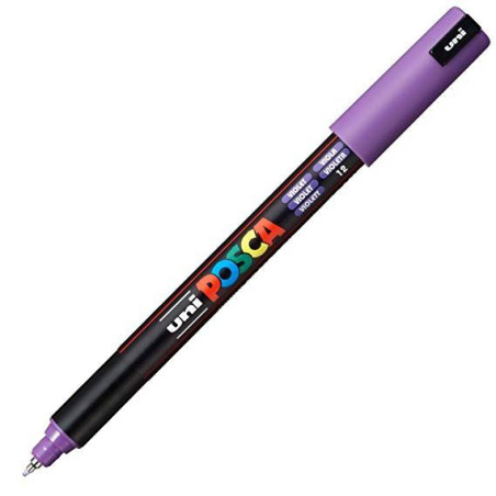 289793000 POSCA MARCADOR  PC-1MR NO PERMANENTE PUNTA EXTRAFINA 0.7MM VIOLETA