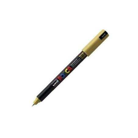 289876000 POSCA MARCADOR  PC-1MR NO PERMANENTE PUNTA EXTRAFINA 0.7MM ORO