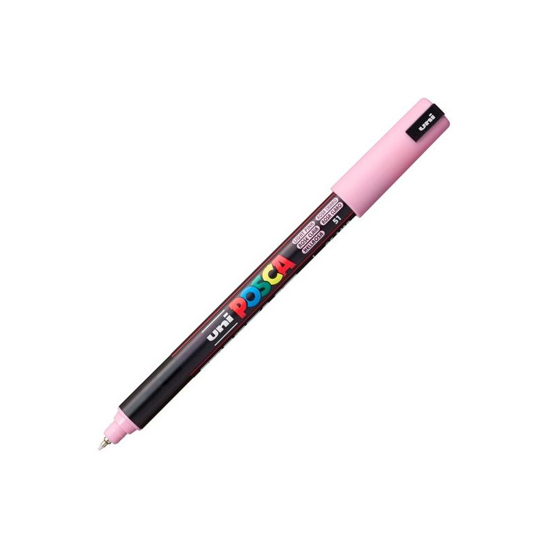 289942000 POSCA MARCADOR  PC-1MR NO PERMANENTE PUNTA EXTRAFINA 0.7MM  ROSA CLARO