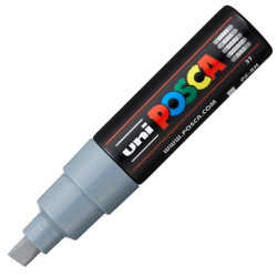 300558000 POSCA MARCADOR  PC-8K NO PERMANENTE PUNTA BISELADA 8.0MM GRIS