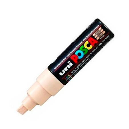 300582000 POSCA MARCADOR  PC-8K NO PERMANENTE PUNTA BISELADA 8.0MM BEIGE