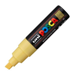 300590000 POSCA MARCADOR  PC-8K NO PERMANENTE PUNTA BISELADA 8.0MM AMARILLO PAJIZO