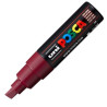 300608000 POSCA MARCADOR  PC-8K NO PERMANENTE PUNTA BISELADA 8.0MM ROJO VINO