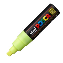 300624000 POSCA MARCADOR  PC-8K NO PERMANENTE PUNTA BISELADA 8.0MM AMARILLO FLUOR