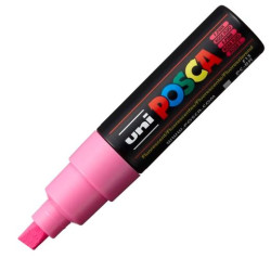 300657000 POSCA MARCADOR  PC-8K NO PERMANENTE PUNTA BISELADA 8.0MM ROSA FLUOR