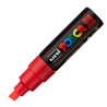 300665000 POSCA MARCADOR  PC-8K NO PERMANENTE PUNTA BISELADA 8.0MM ROJO FLUOR