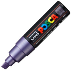 300764000 POSCA MARCADOR  PC-8K NO PERMANENTE PUNTA BISELADA 8.0MM VIOLETA METÁLICO