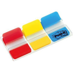 7000146810 POST-IT INDEX RIGIDO ROJO AZUL AMARILLO - 3 DISPENSADORES STD 3X22