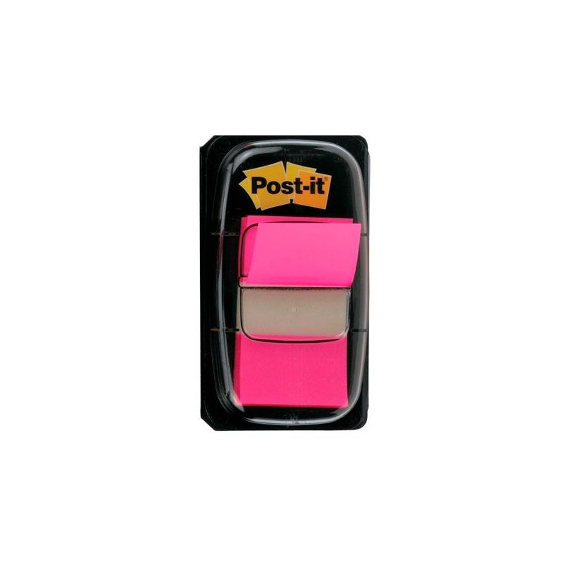 7100062569 POST-IT INDEX 680 DISPENSADOR 1X50 ROSA BRILLANTE -12U-