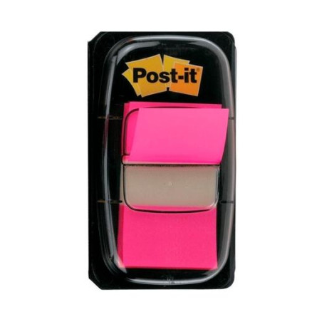 7100062569 POST-IT INDEX 680 DISPENSADOR 1X50 ROSA BRILLANTE -12U-