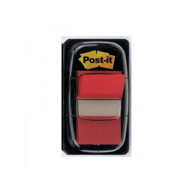 7100089833 POST-IT INDEX 680 DISPENSADOR 1X50 ROJO -12U-