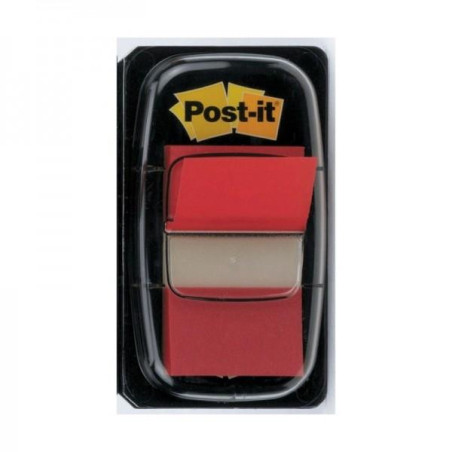 7100089833 POST-IT INDEX 680 DISPENSADOR 1X50 ROJO -12U-