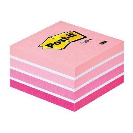 7100172384 POST-IT CUBO DE NOTAS MULTICOLOR 5X90 HOJAS 76X76 TONOS ROSA PASTEL