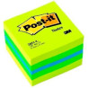 7100172394 POST-IT MININOTAS ADHESIVAS COLORES 51X51MM 400 HOJAS/BLOCK COLORES  LIMON. VERDE