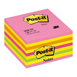 7100200378 POST-IT CUBO DE NOTAS 450H 76X76 TONOS PASTEL MULTICOLOR