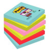 7100263206 POST-IT NOTAS ADHESIVAS SUPER STICKY 4 COLORES LUGARES COSMIC 76X76 6 BLOCS