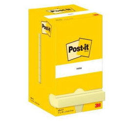 7100290160 POST-IT BLOC NOTAS ADHESIVAS 654 100H 76X76 CANARY YELLOW PAQUETE 12 UD