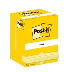 7100290168 POST-IT BLOC NOTAS ADHESIVAS 657 100H 76X102 CANARY YELLOW PAQUETE 12 UD