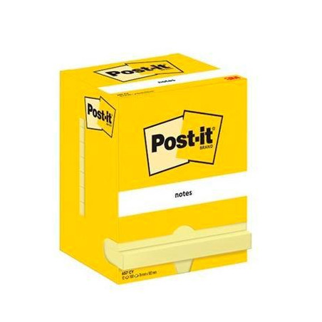 7100290168 POST-IT BLOC NOTAS ADHESIVAS 657 100H 76X102 CANARY YELLOW PAQUETE 12 UD