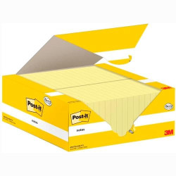 7100290182 POST-IT BLOC NOTAS 654 CANARY YELLOW 100H 76X76 PAQUETE 24 UD + 12 UD GRATIS