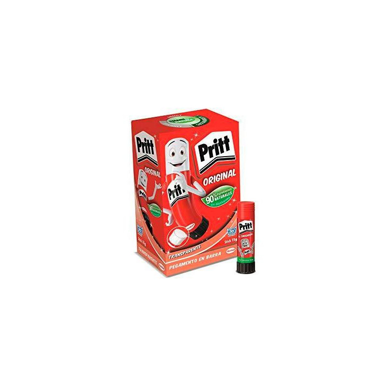 1584622 PRITT PEGAMENTO EN BARRA 11GR TRANSPARENTE CAJA EXPOSITORA -15 UD-