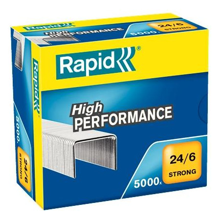 24859900 RAPID GRAPAS STRONG 24/6 GALVANIZADA CAJA DE 5000