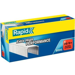 24862200 RAPID GRAPAS 26/8+ SUPER STRONG GALVANIZADA CAJA DE 5000