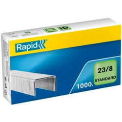 24869200 RAPID GRAPAS ESTÁNDAR 23/8 GALVANIZADAS -CAJA DE 1000-