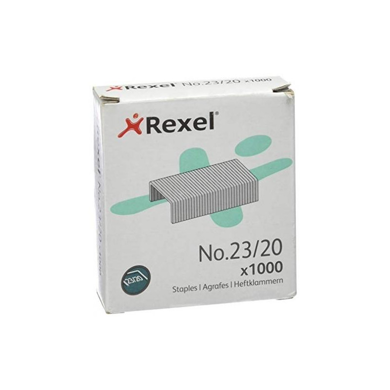 2100926 REXEL GRAPAS 23/20 GALVANIZADAS -CAJA DE 1000-