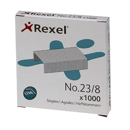 2101054 REXEL GRAPAS 23/8 GALVANIZADAS -CAJA DE 1000-