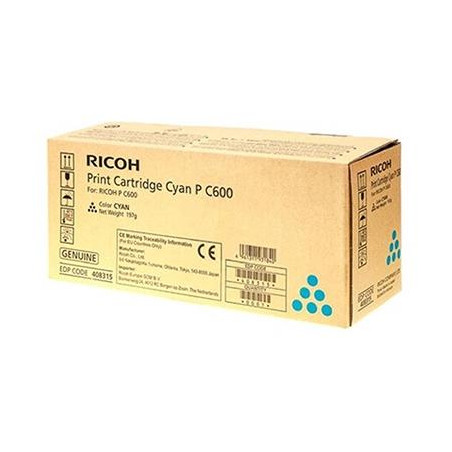 408315 RICOH TONER CIAN P C600BK