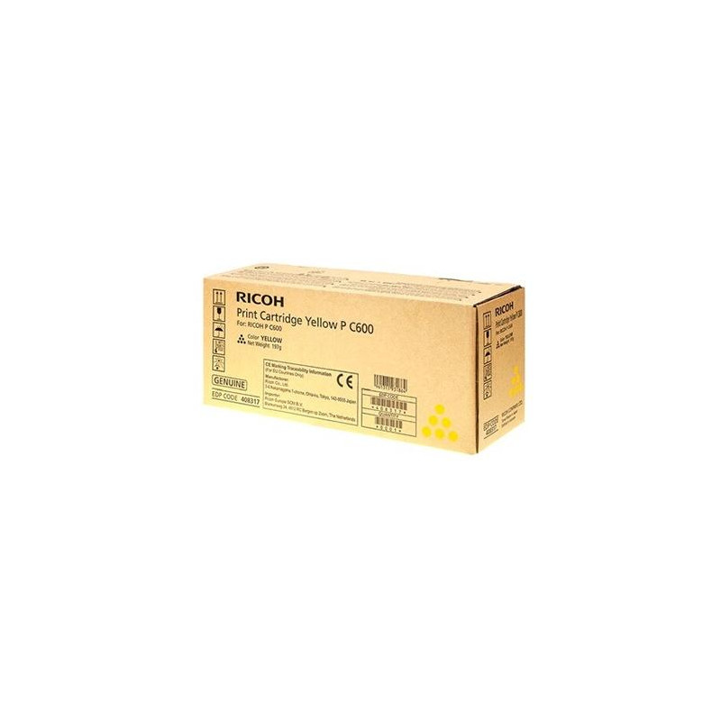 408317 RICOH TONER AMARILLO P C600BK